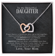 To My Beautiful Daughter - Jewelry Necklace Gift From Mom