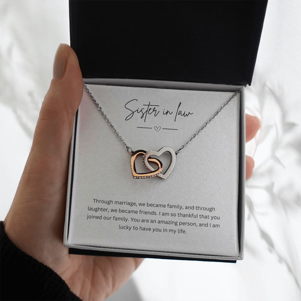 Gift For Sister-In-Law - Beautiful Silver Necklace - Personalised Message Card