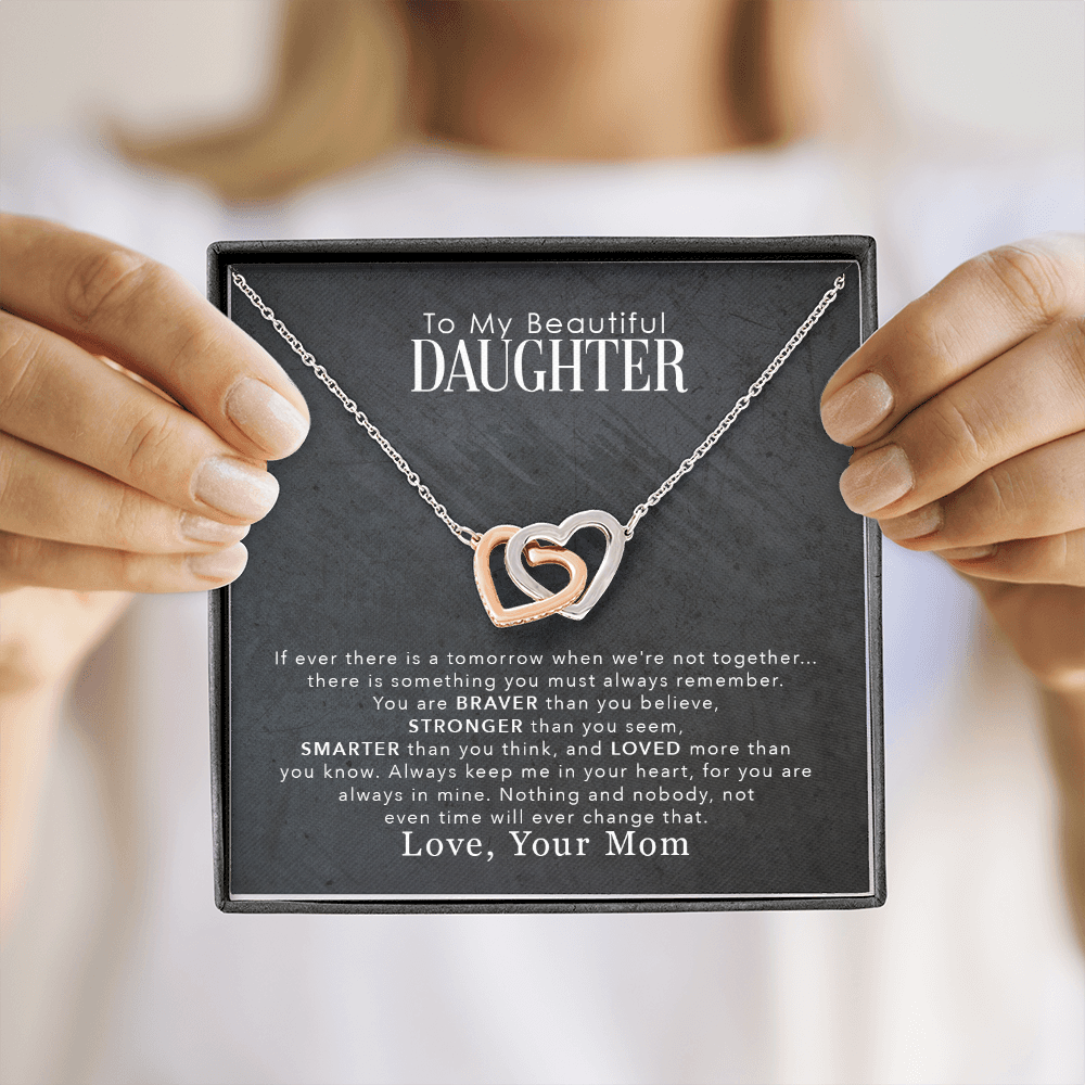 To My Beautiful Daughter - Jewelry Necklace Gift From Mom