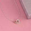 Gift For Granddaughter- Interlocking Heart Necklace - Personalised Message Card