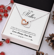 To My Mother Interlocking Heart Necklace From Son