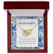 Gift For Granddaughter- Interlocking Heart Necklace - Personalised Message Card