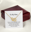 To My Mom Necklace, Wedding Gift for Mum, Mother of the Bride Gift, Family Bond Necklace, Sentimental Gift for Mum