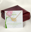To My Mother - Choice of Beautiful Silver Necklaces in a Mahogany Gift Box with a Custom Message Card - Gift from Son / Daughter For Mum