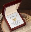 To My Mom Necklace, Wedding Gift for Mum, Mother of the Bride Gift, Family Bond Necklace, Sentimental Gift for Mum
