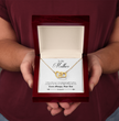 To My Mother Interlocking Heart Necklace From Son