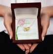 To My Mother - Choice of Beautiful Silver Necklaces in a Mahogany Gift Box with a Custom Message Card - Gift from Son / Daughter For Mum