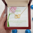 To My Mother - Choice of Beautiful Silver Necklaces in a Mahogany Gift Box with a Custom Message Card - Gift from Son / Daughter For Mum