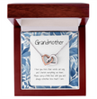 Gift For Grandmother- Interlocking Heart Necklace - Personalised Message Card