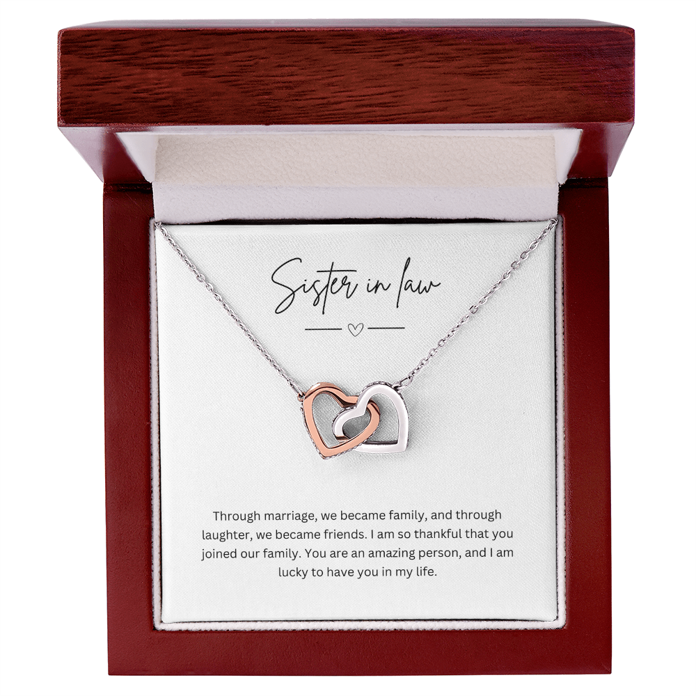 Gift For Sister-In-Law - Beautiful Silver Necklace - Personalised Message Card