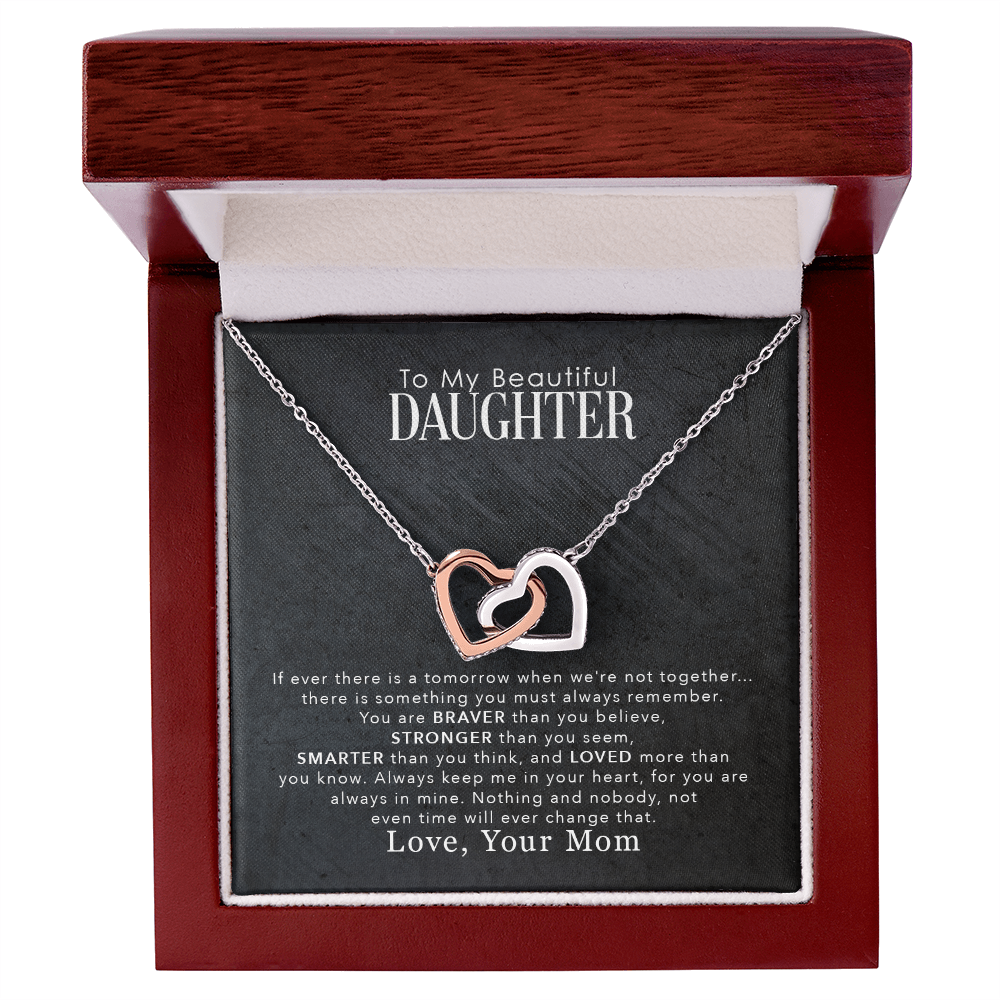 To My Beautiful Daughter - Jewelry Necklace Gift From Mom