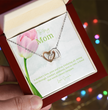 To My Mother - Choice of Beautiful Silver Necklaces in a Mahogany Gift Box with a Custom Message Card - Gift from Son / Daughter For Mum