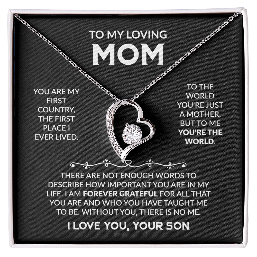 To My Loving Mom - The Perfect Necklace Gift  Set For Your Mother