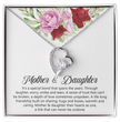 Mother & Daughters Heart Necklace Mother's Day Gift