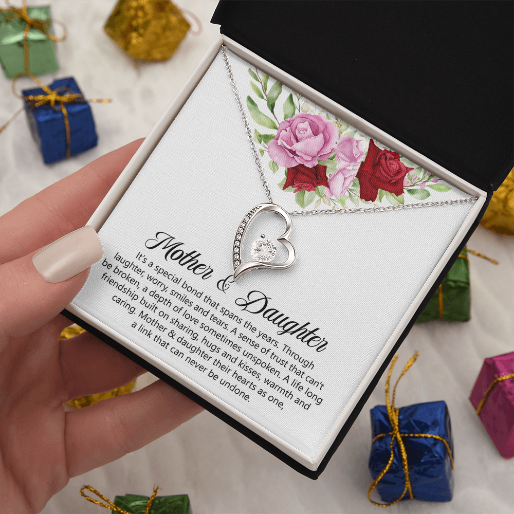 Mother & Daughters Heart Necklace Mother's Day Gift