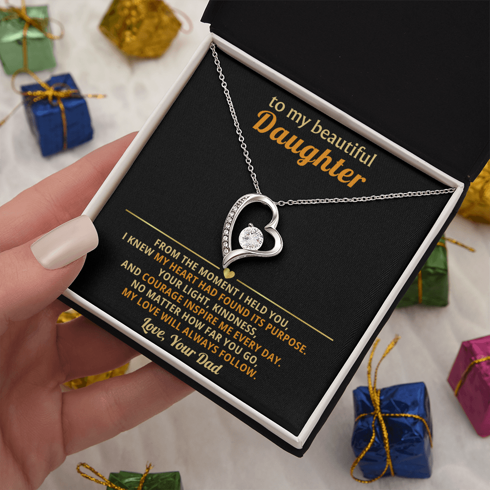 Daughter Necklace Gift Personalised Jewelry Gift From Your Dad