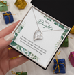 Silver Heart Necklace For Daughter -Gift Jewellery from Mum, Dad with Message Card & Gift Box