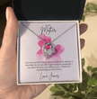 To My Mother Heart Shape Necklace Beautifully Gift Boxed