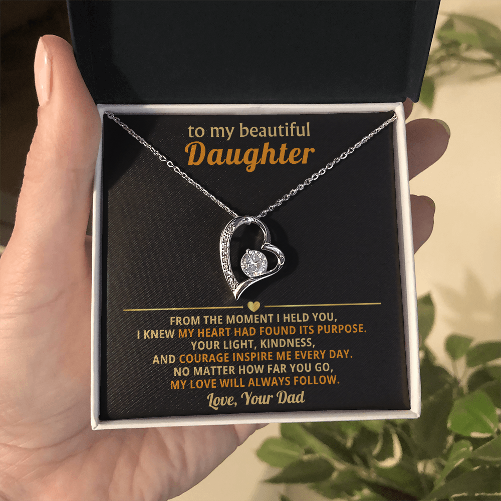 Daughter Necklace Gift Personalised Jewelry Gift From Your Dad
