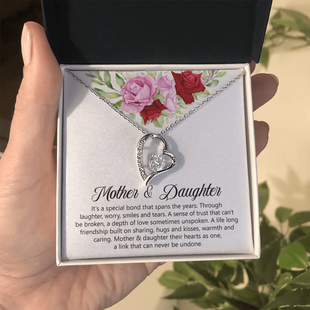 Mother & Daughters Heart Necklace Mother's Day Gift