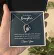 To My Bonus Daughter Beautiful Heart Necklace for Daughter-In-Law