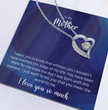 To My Mother - Sterling Silver Necklace Personalised Gift With A Custom Message Card - Gift from Son / Daughter For Mum