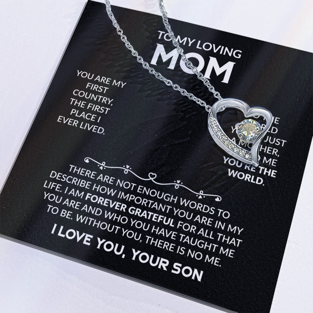 To My Loving Mom - The Perfect Necklace Gift  Set For Your Mother