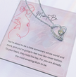 Mum to Be - Necklace Gift for New Mother Personalised Message Card