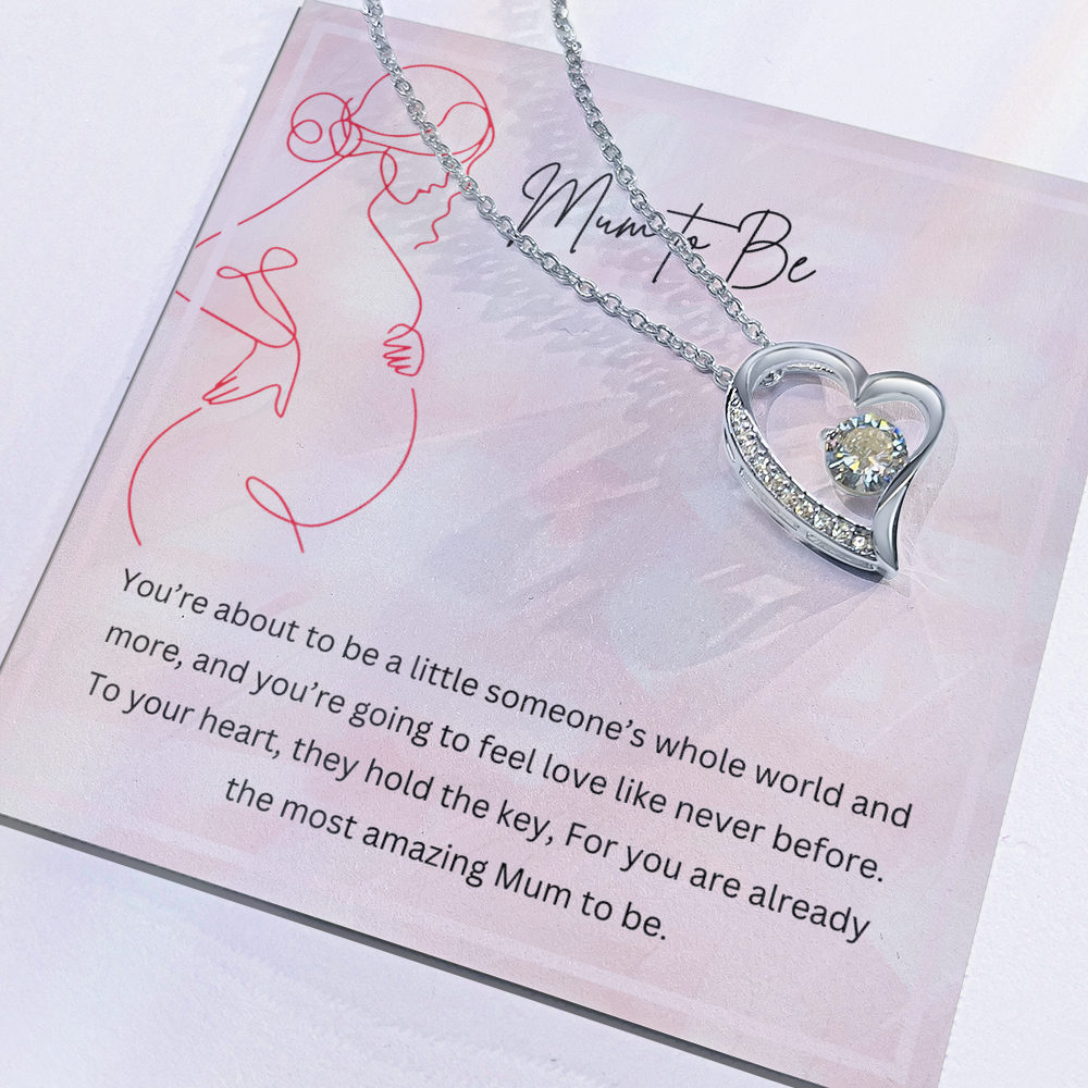 Mum to Be - Necklace Gift for New Mother Personalised Message Card