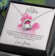 To My Mother Heart Shape Necklace Beautifully Gift Boxed