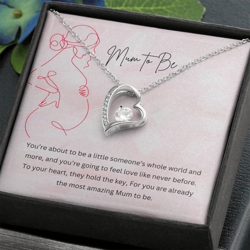 Mum to Be - Necklace Gift for New Mother Personalised Message Card