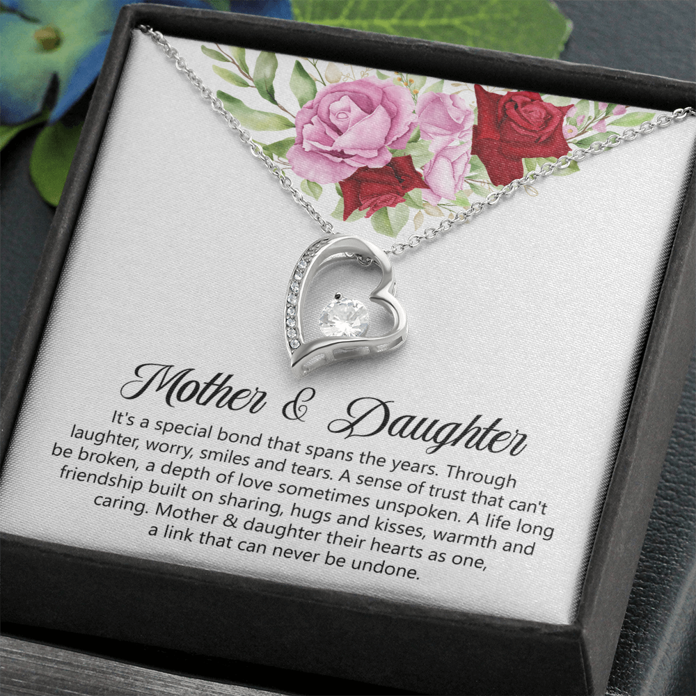 Mother & Daughters Heart Necklace Mother's Day Gift