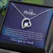 To My Mother - Sterling Silver Necklace Personalised Gift With A Custom Message Card - Gift from Son / Daughter For Mum