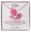 To My Mother Heart Shape Necklace Beautifully Gift Boxed