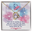 To My Best Friend - Love Heart Necklace Gift Boxed For your Bestie