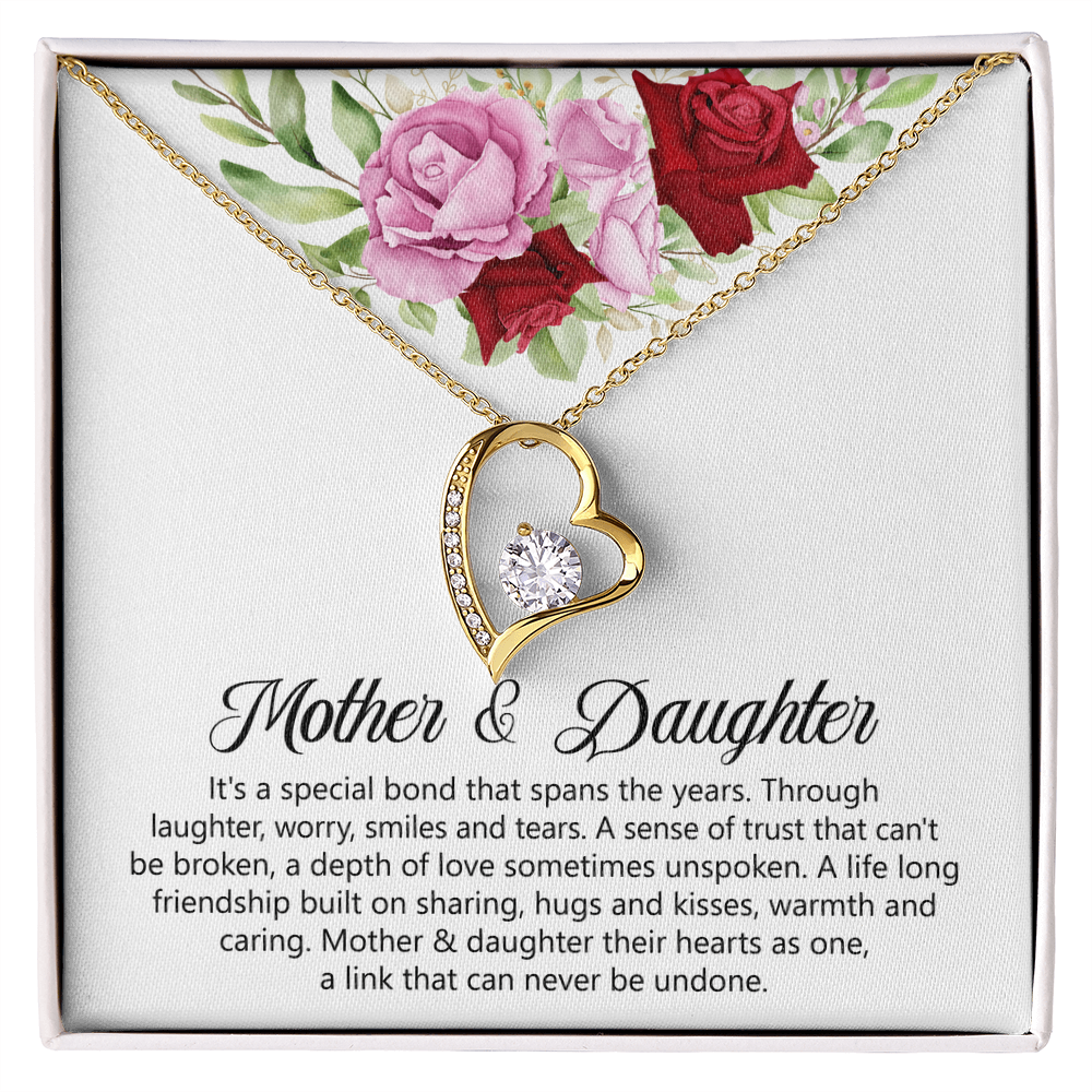 Mother & Daughters Heart Necklace Mother's Day Gift