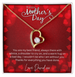 Happy Mothers Day - Choice Of Silver Necklace with Custom Message Card in Beautiful Box - Gift From Son, Daughter - Jewellery Gift For Mum