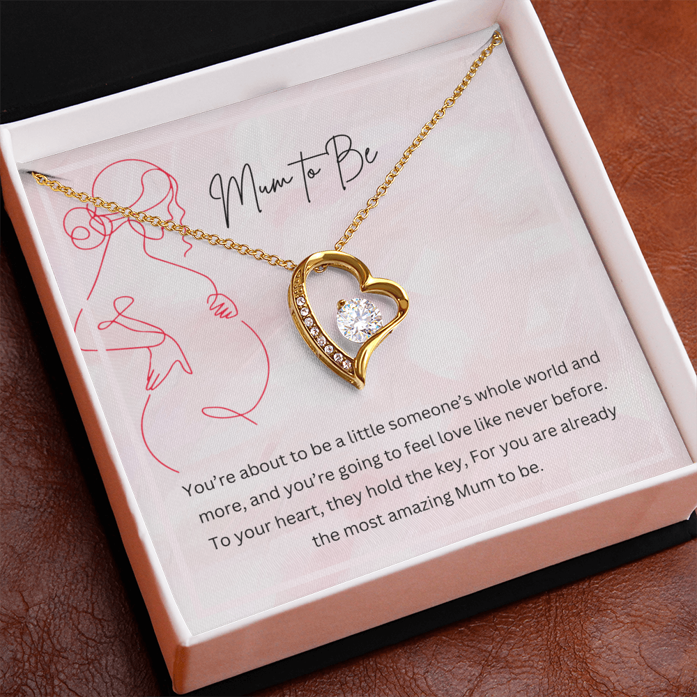 Mum to Be - Necklace Gift for New Mother Personalised Message Card