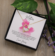 To My Mother Heart Shape Necklace Beautifully Gift Boxed