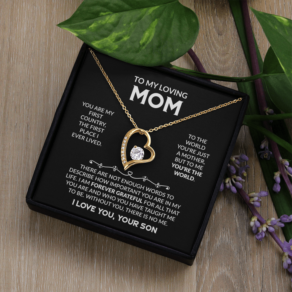 To My Loving Mom - The Perfect Necklace Gift  Set For Your Mother