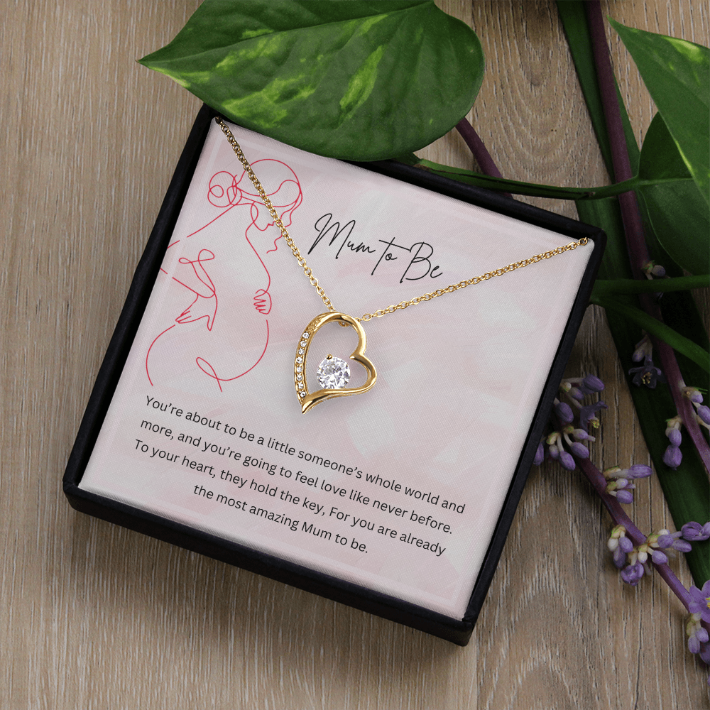 Mum to Be - Necklace Gift for New Mother Personalised Message Card