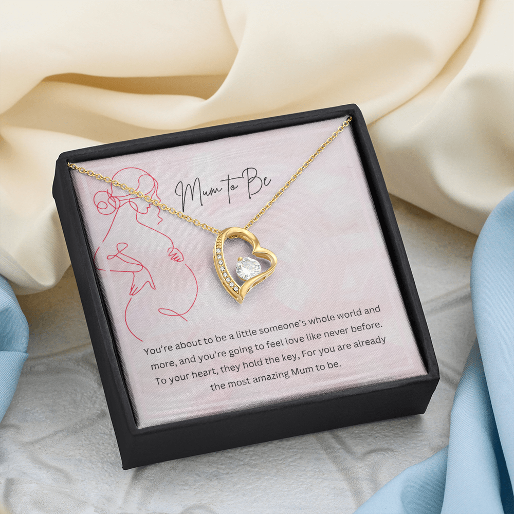 Mum to Be - Necklace Gift for New Mother Personalised Message Card