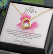 To My Mother Heart Shape Necklace Beautifully Gift Boxed