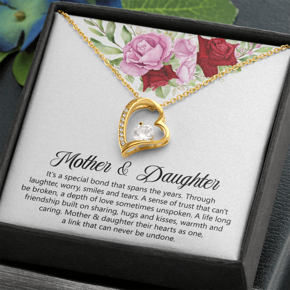Mother & Daughters Heart Necklace Mother's Day Gift