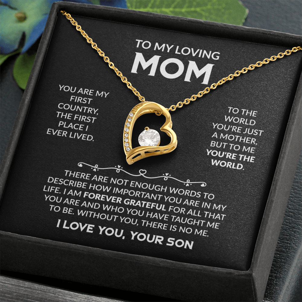 To My Loving Mom - The Perfect Necklace Gift  Set For Your Mother