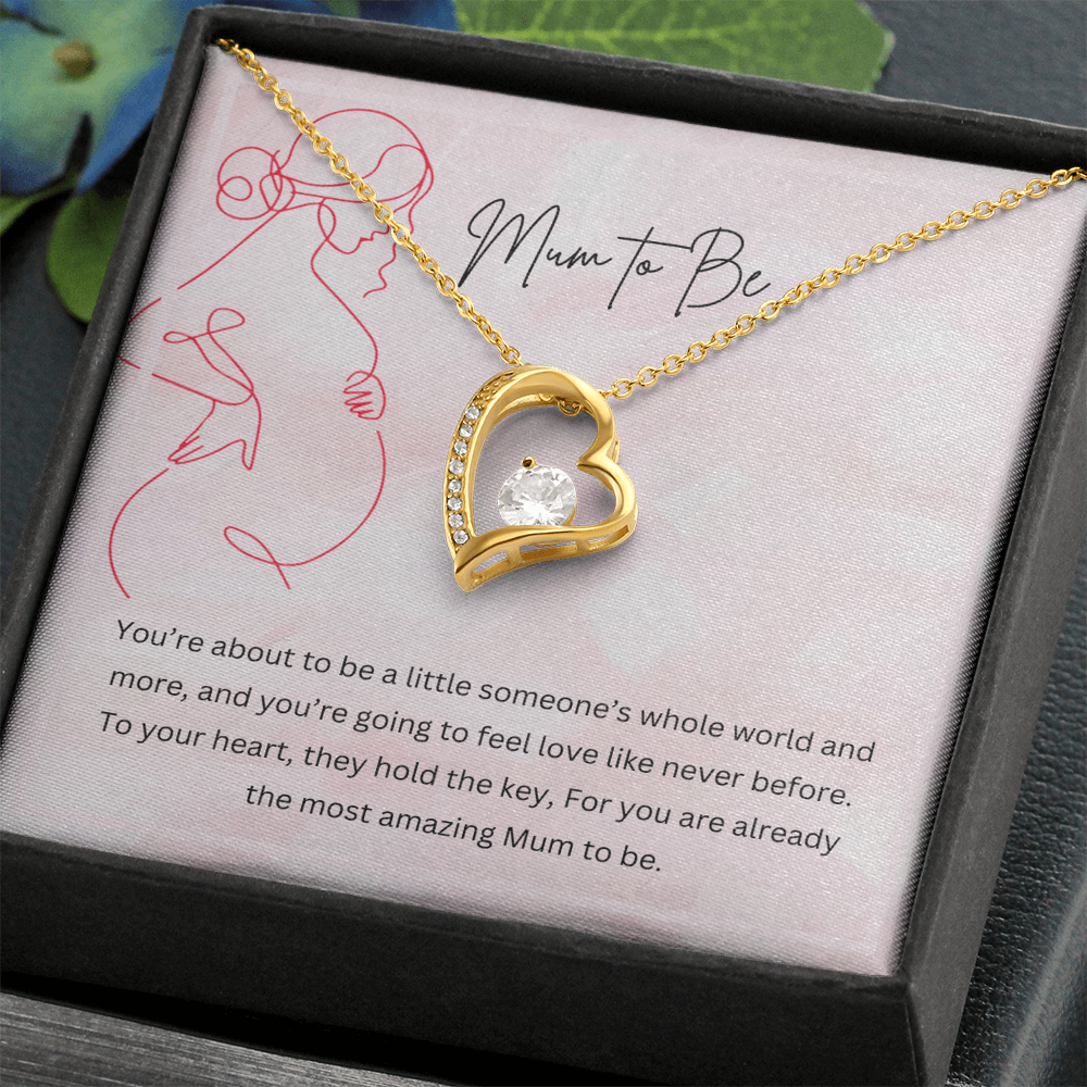 Mum to Be - Necklace Gift for New Mother Personalised Message Card