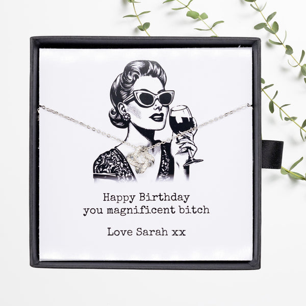 Best Friend Necklace Gift, Funny Bestie Gift for Women