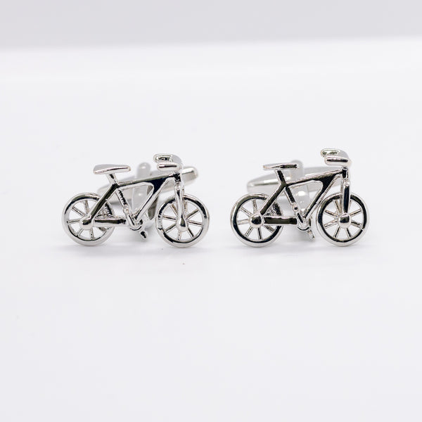 Pedal Bike Cufflinks – Stainless Steel Cycling Cuff Links for Men