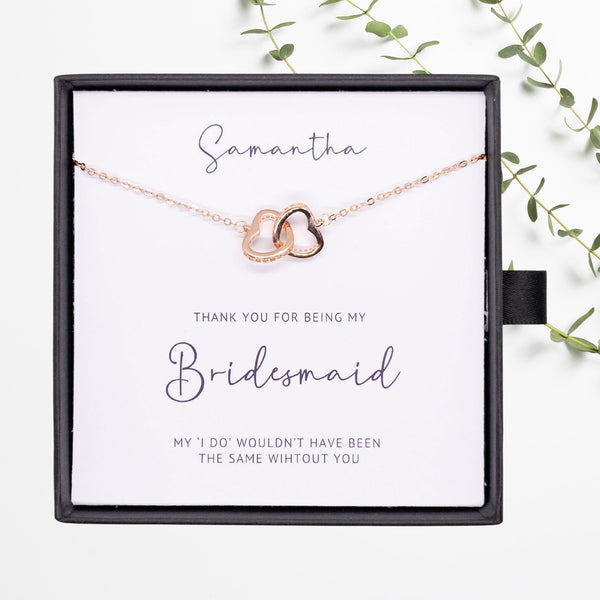 Bridesmaid Necklace Wedding Gift For Bridesmaid, Personalized Bridesmaid Gift Bridal Party Gift