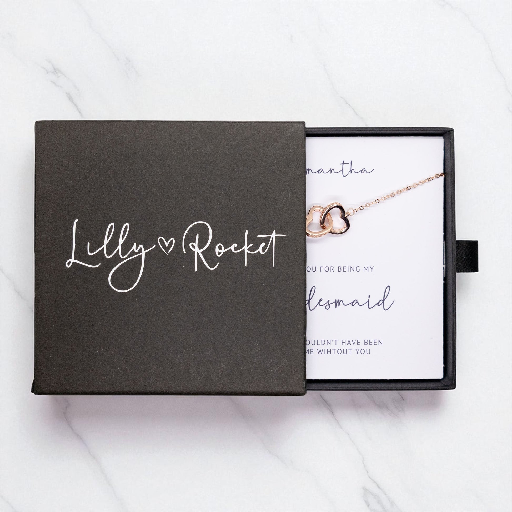 Bridesmaid Necklace Wedding Gift For Bridesmaid, Personalized Bridesmaid Gift Bridal Party Gift
